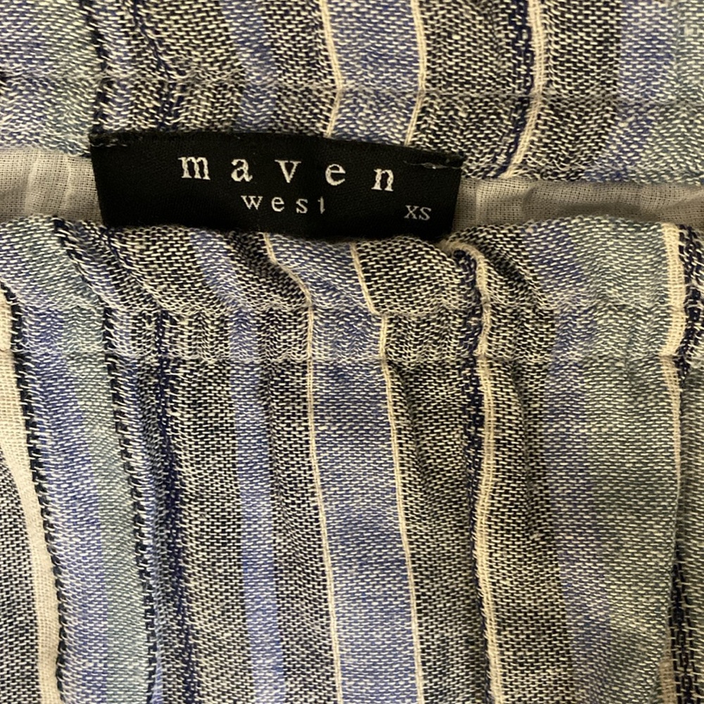Maven West 100% Linen Off shoulder Top - Picture 10 of 10
